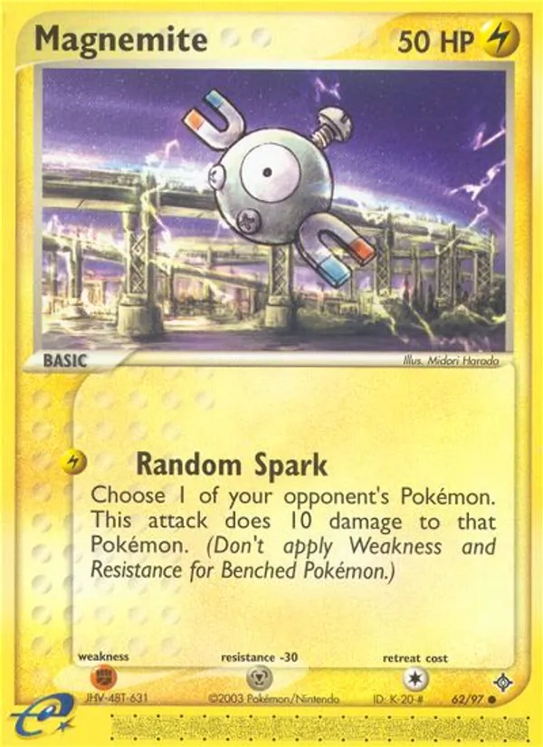 Magnemite — Dragon #62 (Pokémon TCG card)