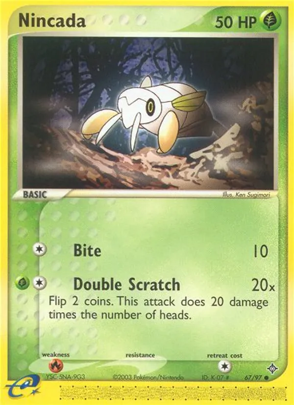 Nincada — Dragon #67 (Pokémon TCG card)