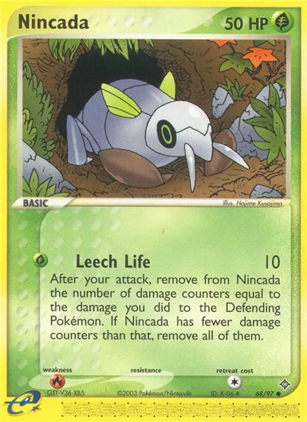 Nincada — Dragon #68 (Pokémon TCG card)