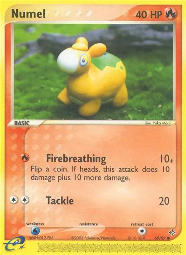 Numel — Dragon #69 (Pokémon TCG card)