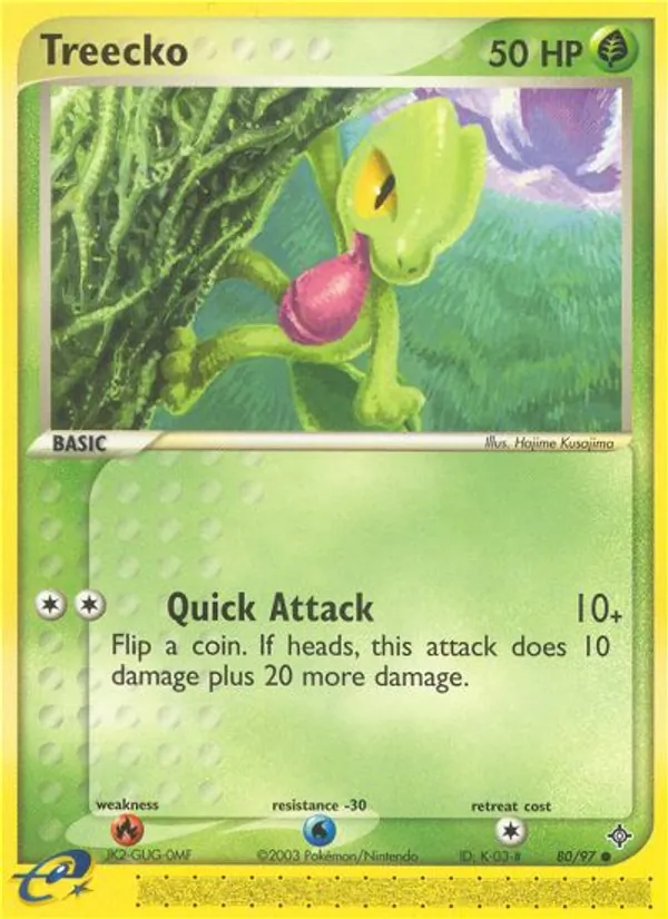 Treecko — Dragon #80 (Pokémon TCG card)