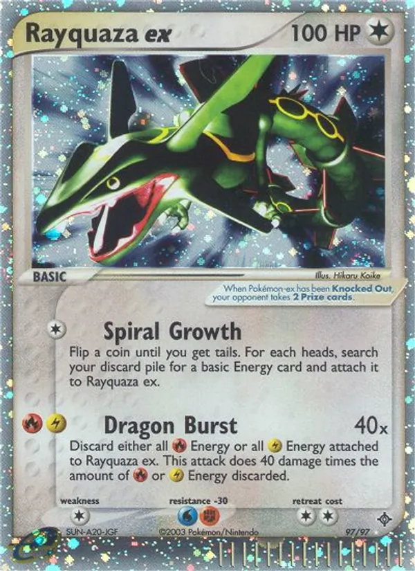 Rayquaza ex — Dragon #97 (Pokémon TCG card)