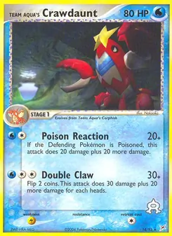 Team Aqua's Crawdaunt (Team Magma vs Team Aqua #14)