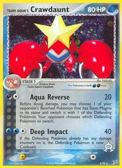 Team Aqua's Crawdaunt (Team Magma vs Team Aqua #2)