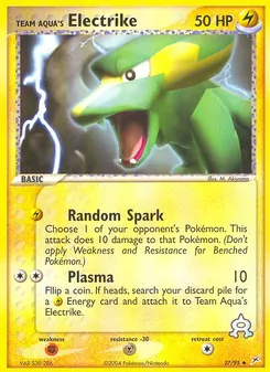 Team Aqua's Electrike (Team Magma vs Team Aqua #27)