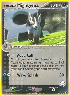 Team Aqua's Mightyena (Team Magma vs Team Aqua #30)