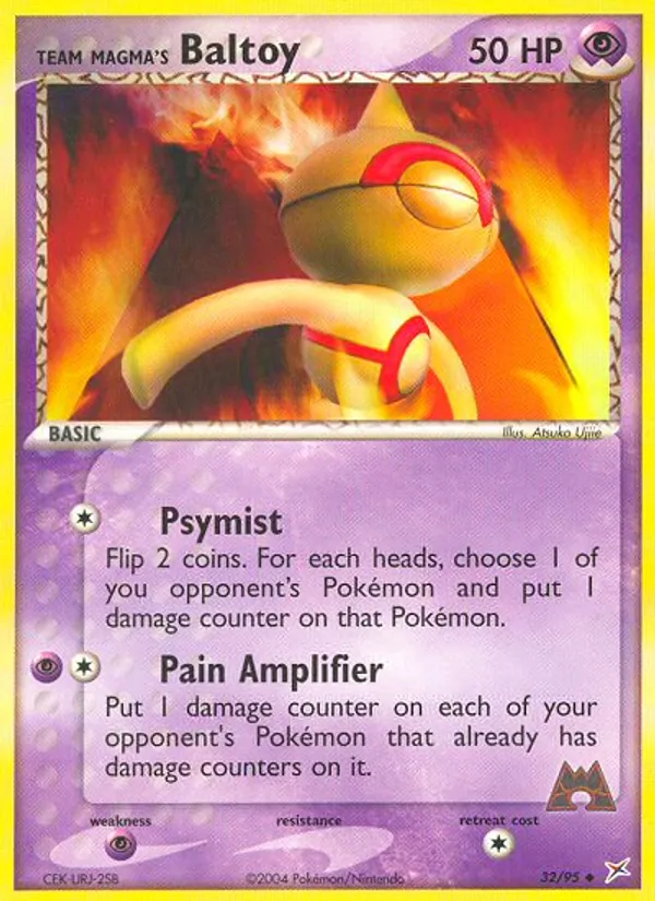Team Magma's Baltoy — Team Magma vs Team Aqua #32 (Pokémon TCG card)