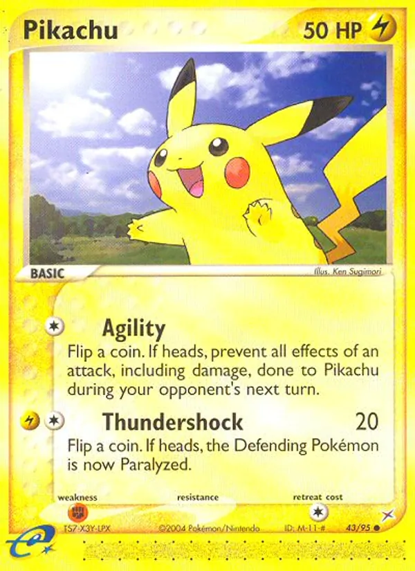 Pikachu — Team Magma vs Team Aqua #43 (Pokémon TCG card)