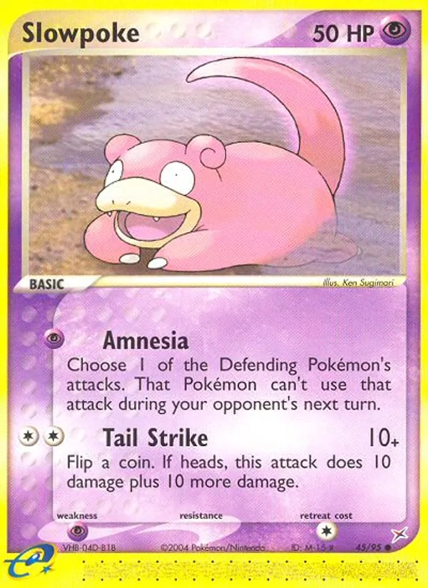 Slowpoke — Team Magma vs Team Aqua #45 (Pokémon TCG card)