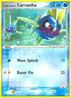 Team Aqua's Carvanha (Team Magma vs Team Aqua #48)