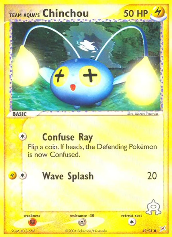 Team Aqua's Chinchou — Team Magma vs Team Aqua #49 (Pokémon TCG card)