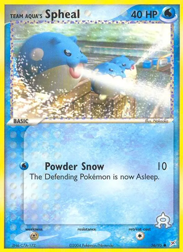 Team Aqua's Spheal — Team Magma vs Team Aqua #56 (Pokémon TCG card)