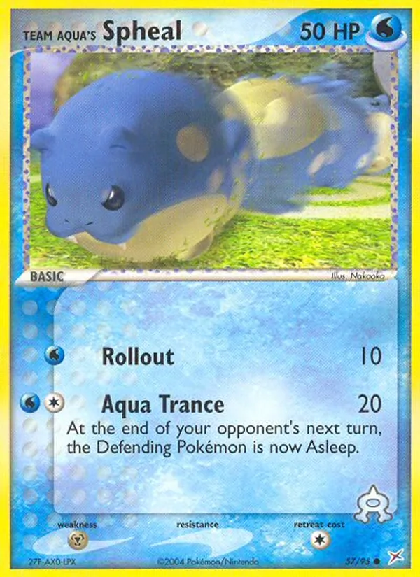 Team Aqua's Spheal — Team Magma vs Team Aqua #57 (Pokémon TCG card)