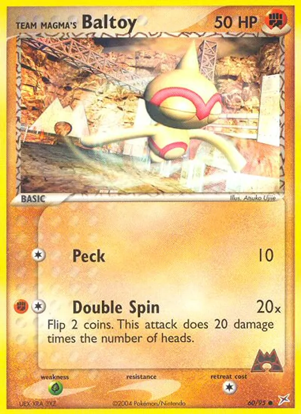 Team Magma's Baltoy — Team Magma vs Team Aqua #60 (Pokémon TCG card)