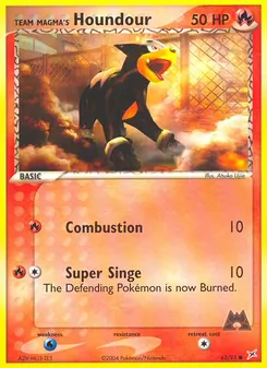 Team Magma's Houndour (Team Magma vs Team Aqua #62)