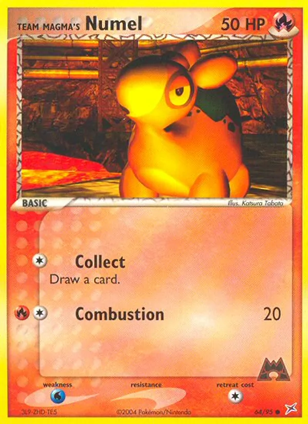 Team Magma's Numel — Team Magma vs Team Aqua #64 (Pokémon TCG card)