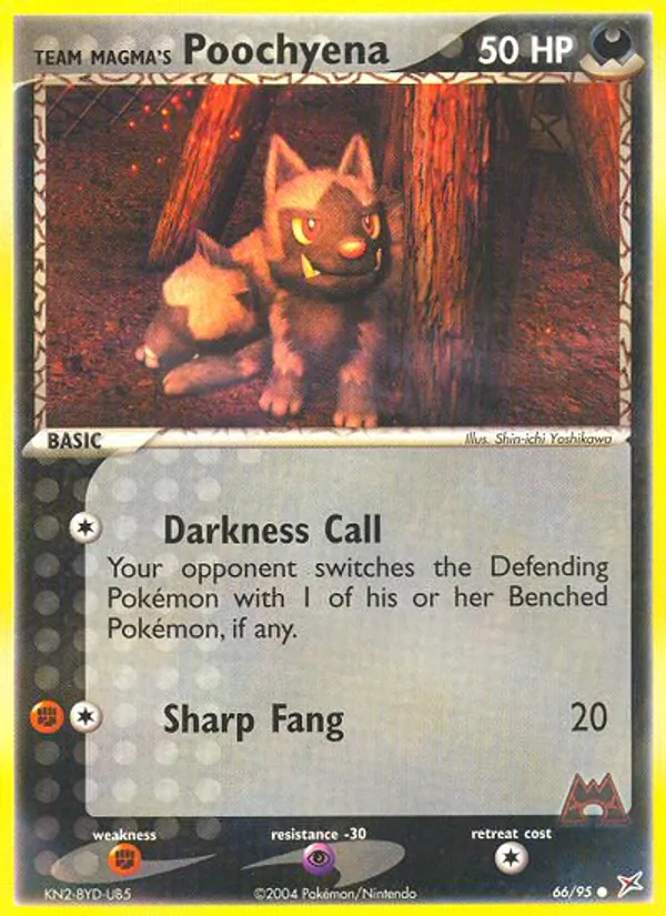 Team Magma's Poochyena — Team Magma vs Team Aqua #66 (Pokémon TCG card)