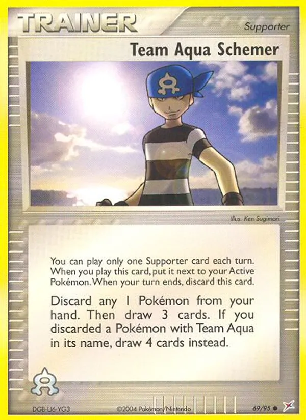 Team Aqua Schemer — Team Magma vs Team Aqua #69 (Pokémon TCG card)