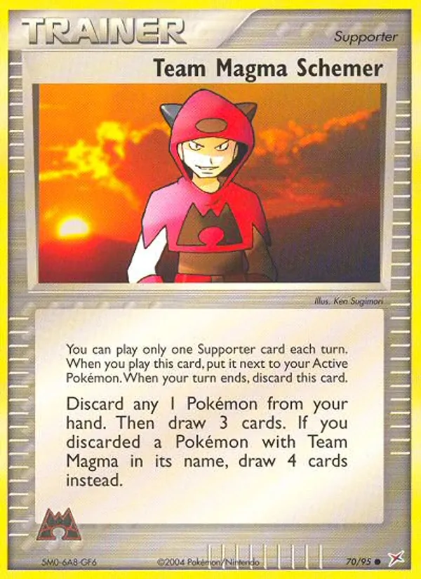 Team Magma Schemer — Team Magma vs Team Aqua #70 (Pokémon TCG card)