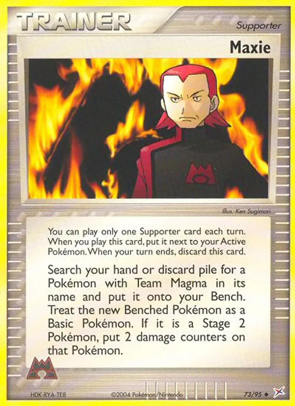 Maxie — Team Magma vs Team Aqua #73 (Pokémon TCG card)