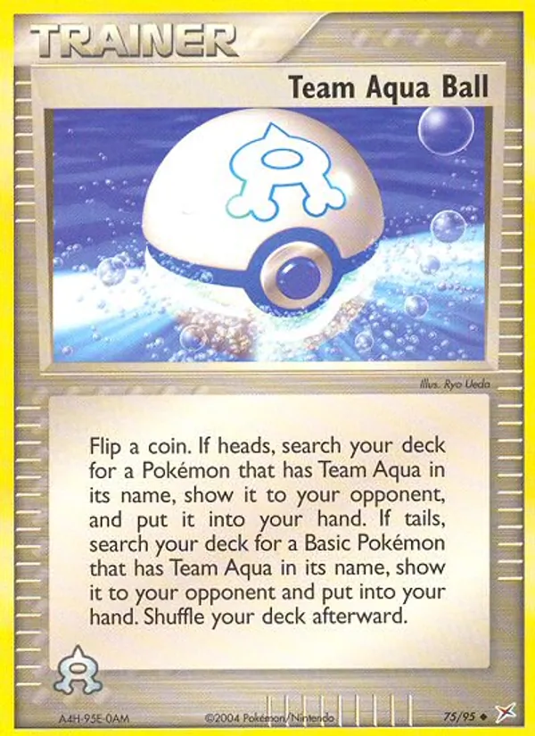 Team Aqua Ball — Team Magma vs Team Aqua #75 (Pokémon TCG card)