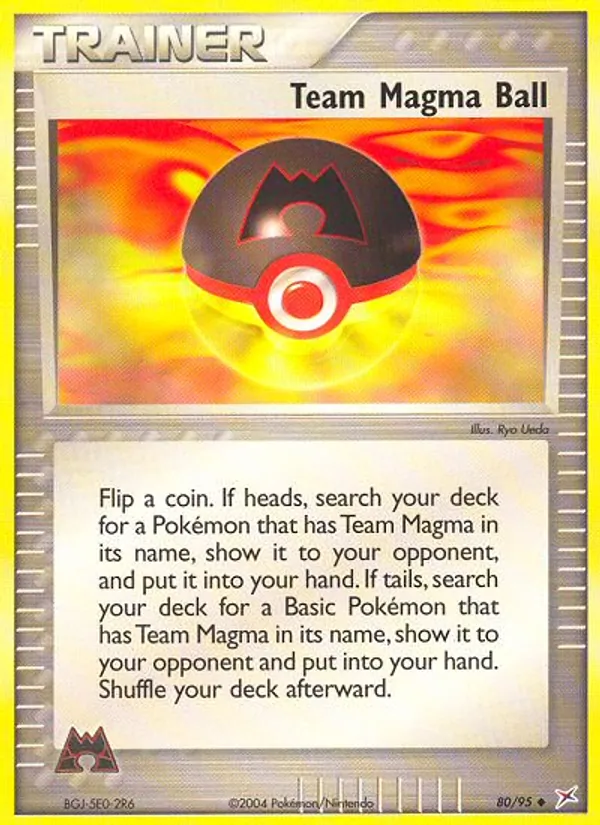 Team Magma Ball — Team Magma vs Team Aqua #80 (Pokémon TCG card)
