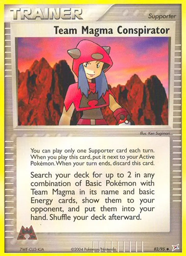 Team Magma Conspirator — Team Magma vs Team Aqua #82 (Pokémon TCG card)