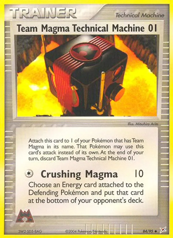 Team Magma Technical Machine 01 — Team Magma vs Team Aqua #84 (Pokémon TCG card)