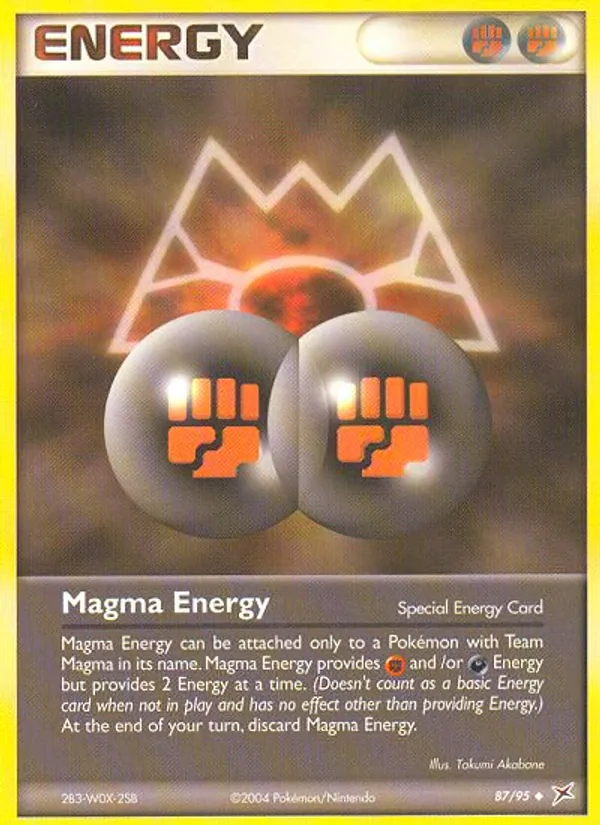 Magma Energy — Team Magma vs Team Aqua #87 (Pokémon TCG card)