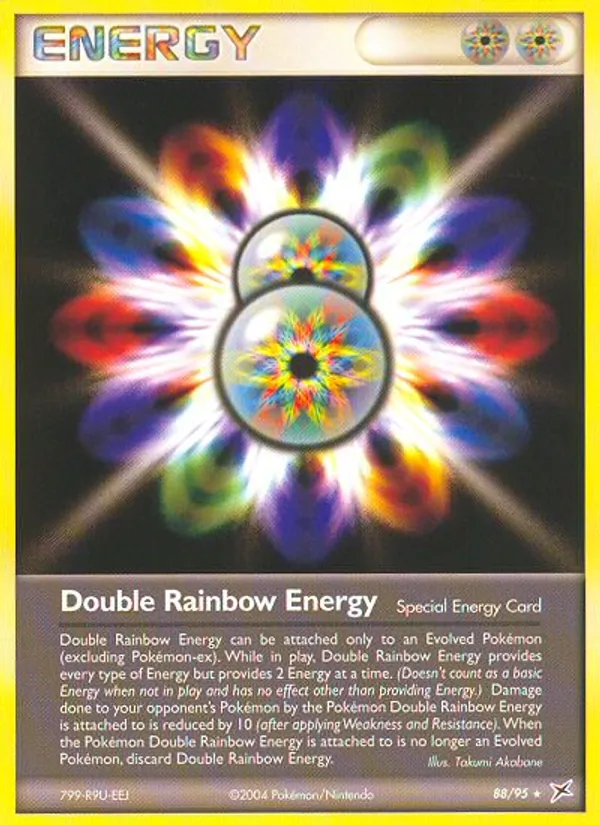 Double Rainbow Energy — Team Magma vs Team Aqua #88 (Pokémon TCG card)