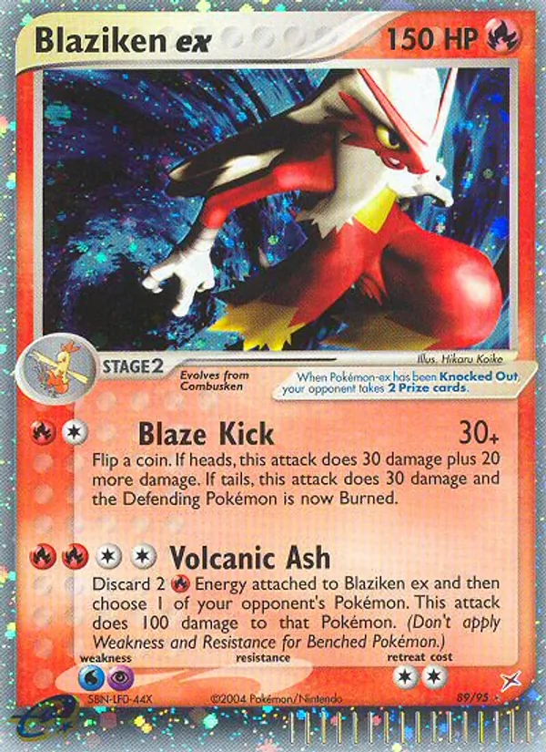 Blaziken ex — Team Magma vs Team Aqua #89 (Pokémon TCG card)