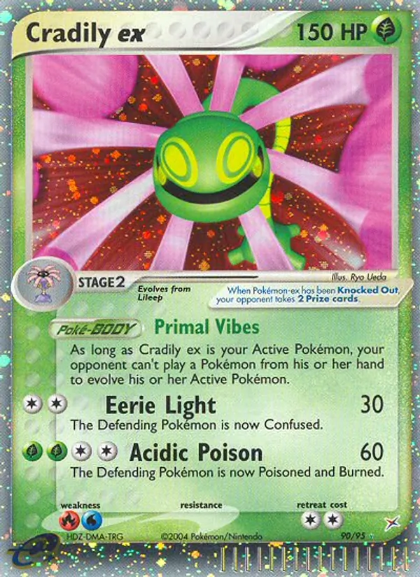Cradily ex — Team Magma vs Team Aqua #90 (Pokémon TCG card)
