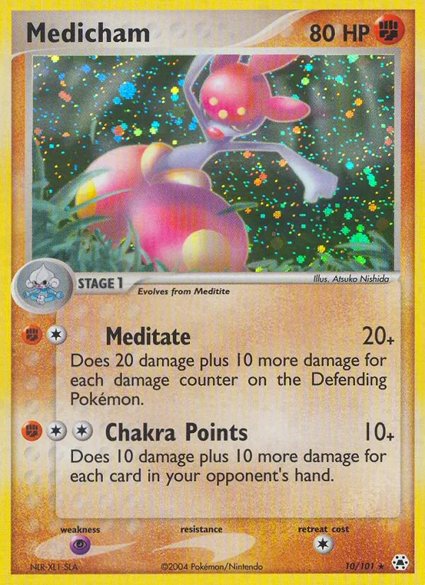 Medicham — Hidden Legends #10 (Pokémon TCG card)