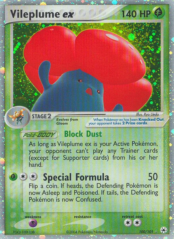Vileplume ex — Hidden Legends #100 (Pokémon TCG card)