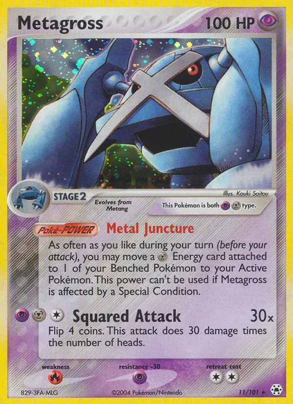 Metagross — Hidden Legends #11 (Pokémon TCG card)