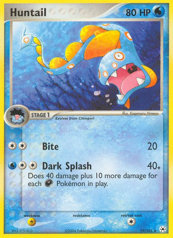 Huntail — Hidden Legends #19 (Pokémon TCG card)