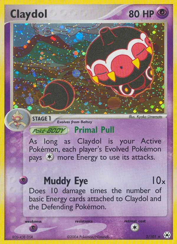 Claydol — Hidden Legends #2 (Pokémon TCG card)