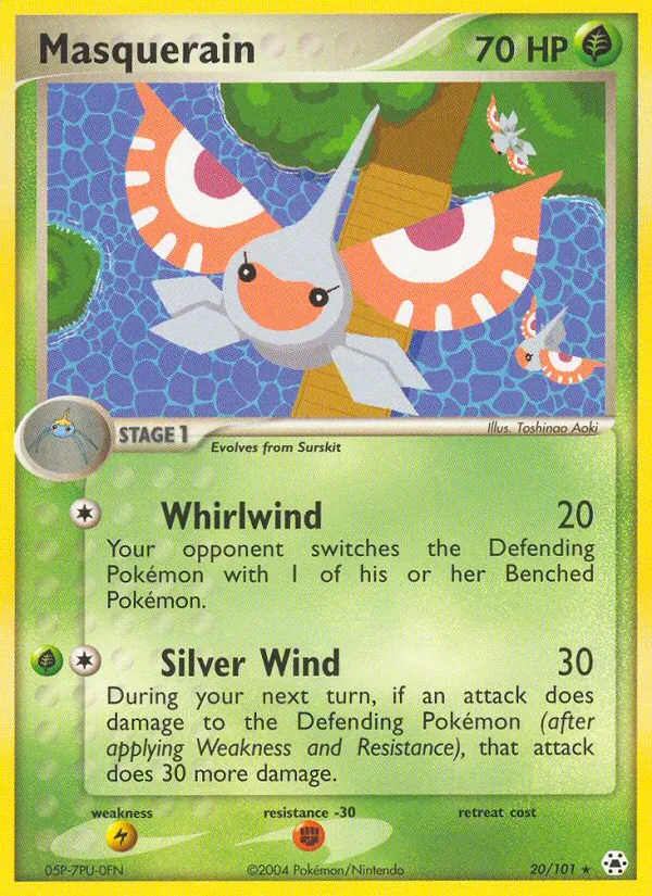 Masquerain — Hidden Legends #20 (Pokémon TCG card)