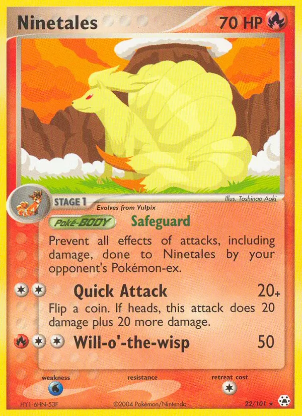 Ninetales — Hidden Legends #22 (Pokémon TCG card)