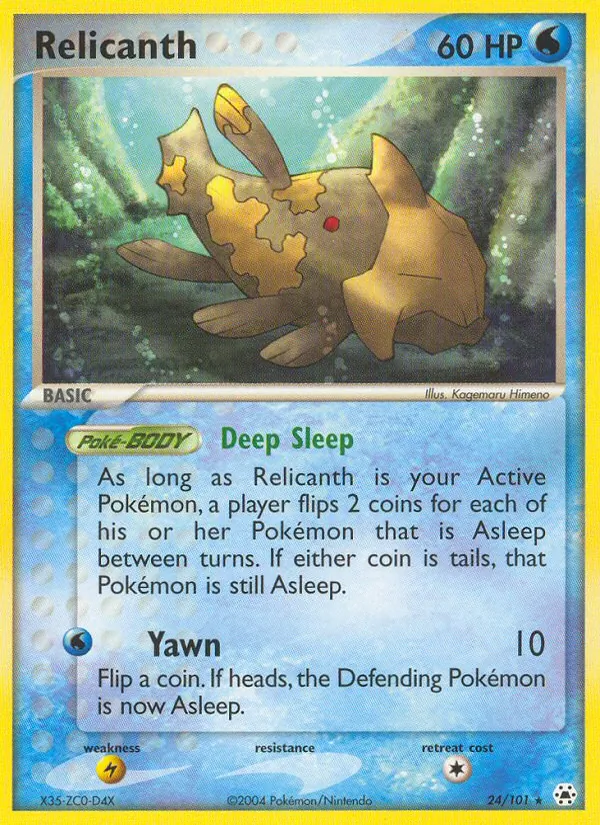 Relicanth — Hidden Legends #24 (Pokémon TCG card)