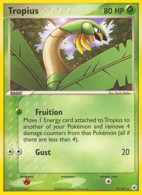 Tropius — Hidden Legends #27 (Pokémon TCG card)