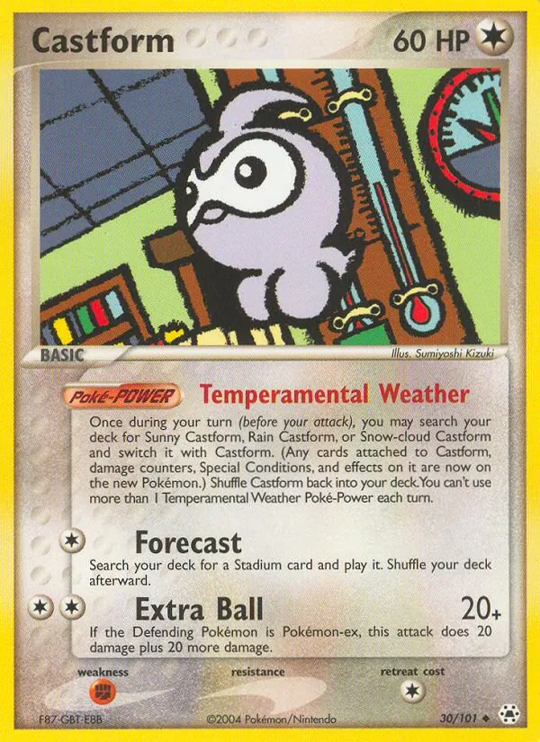 Castform — Hidden Legends #30 (Pokémon TCG card)