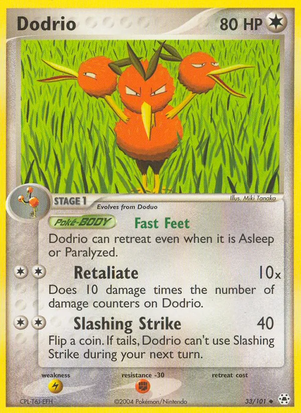 Dodrio — Hidden Legends #33 (Pokémon TCG card)