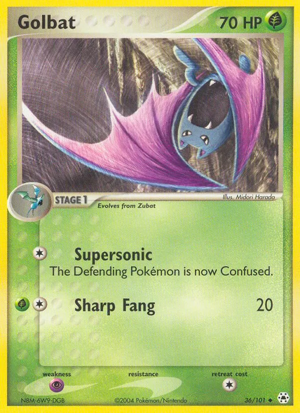 Golbat — Hidden Legends #36 (Pokémon TCG card)