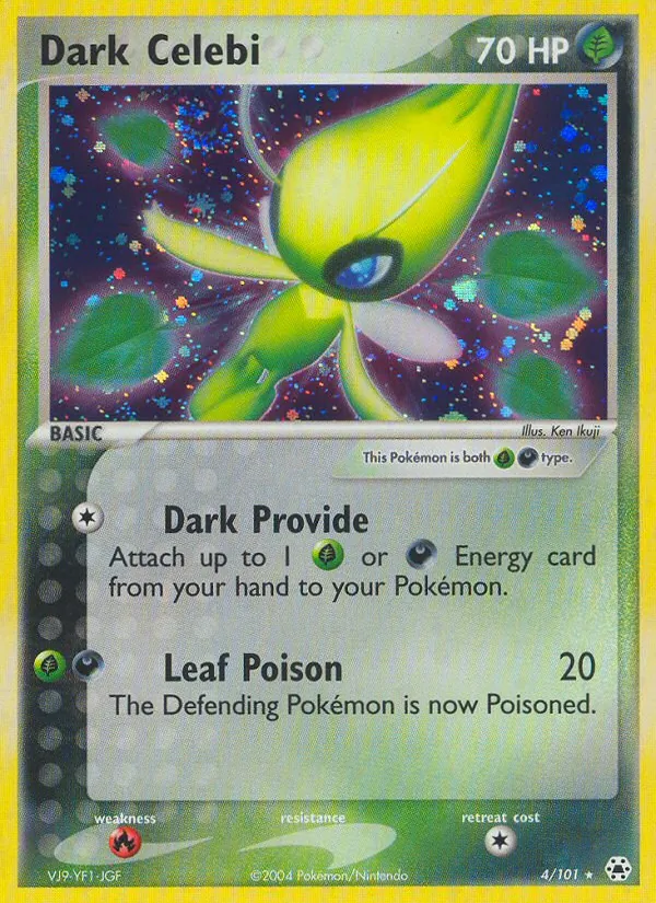 Dark Celebi — Hidden Legends #4 (Pokémon TCG card)