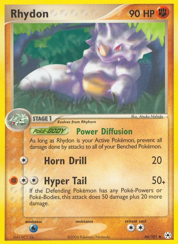 Rhydon — Hidden Legends #46 (Pokémon TCG card)