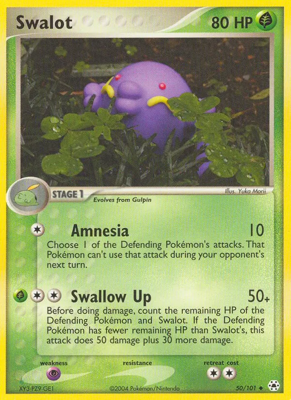 Swalot — Hidden Legends #50 (Pokémon TCG card)