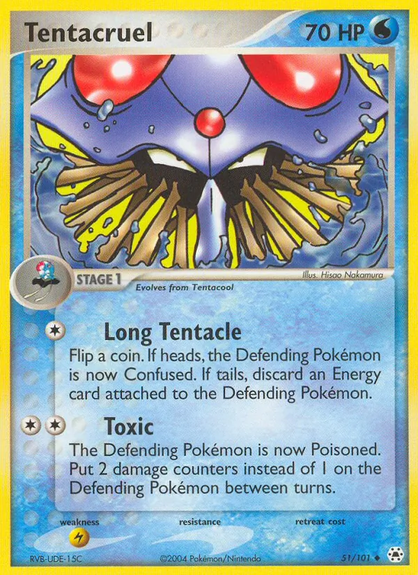 Tentacruel — Hidden Legends #51 (Pokémon TCG card)
