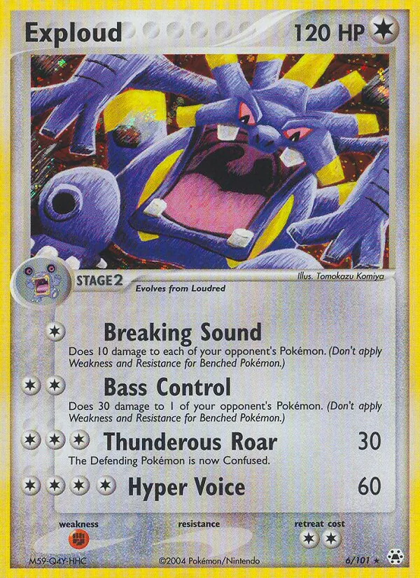 Exploud — Hidden Legends #6 (Pokémon TCG card)