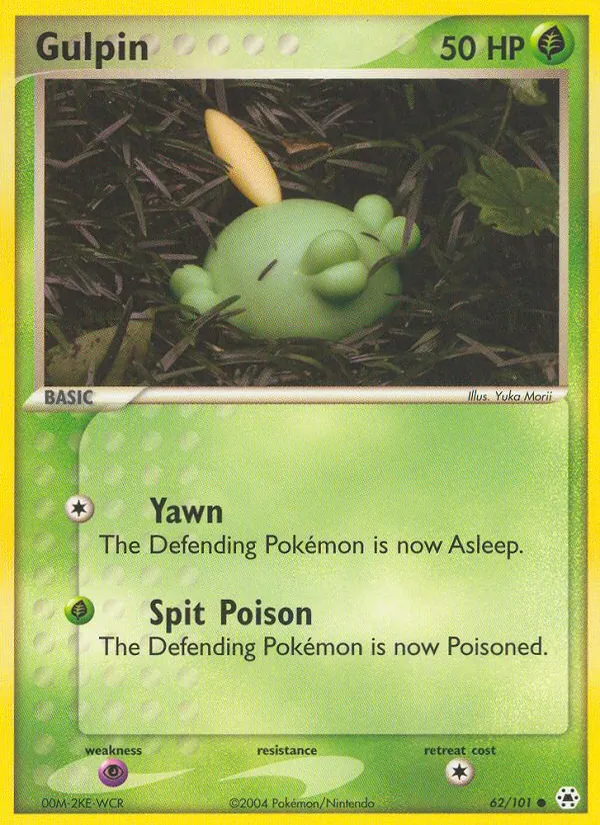 Gulpin — Hidden Legends #62 (Pokémon TCG card)